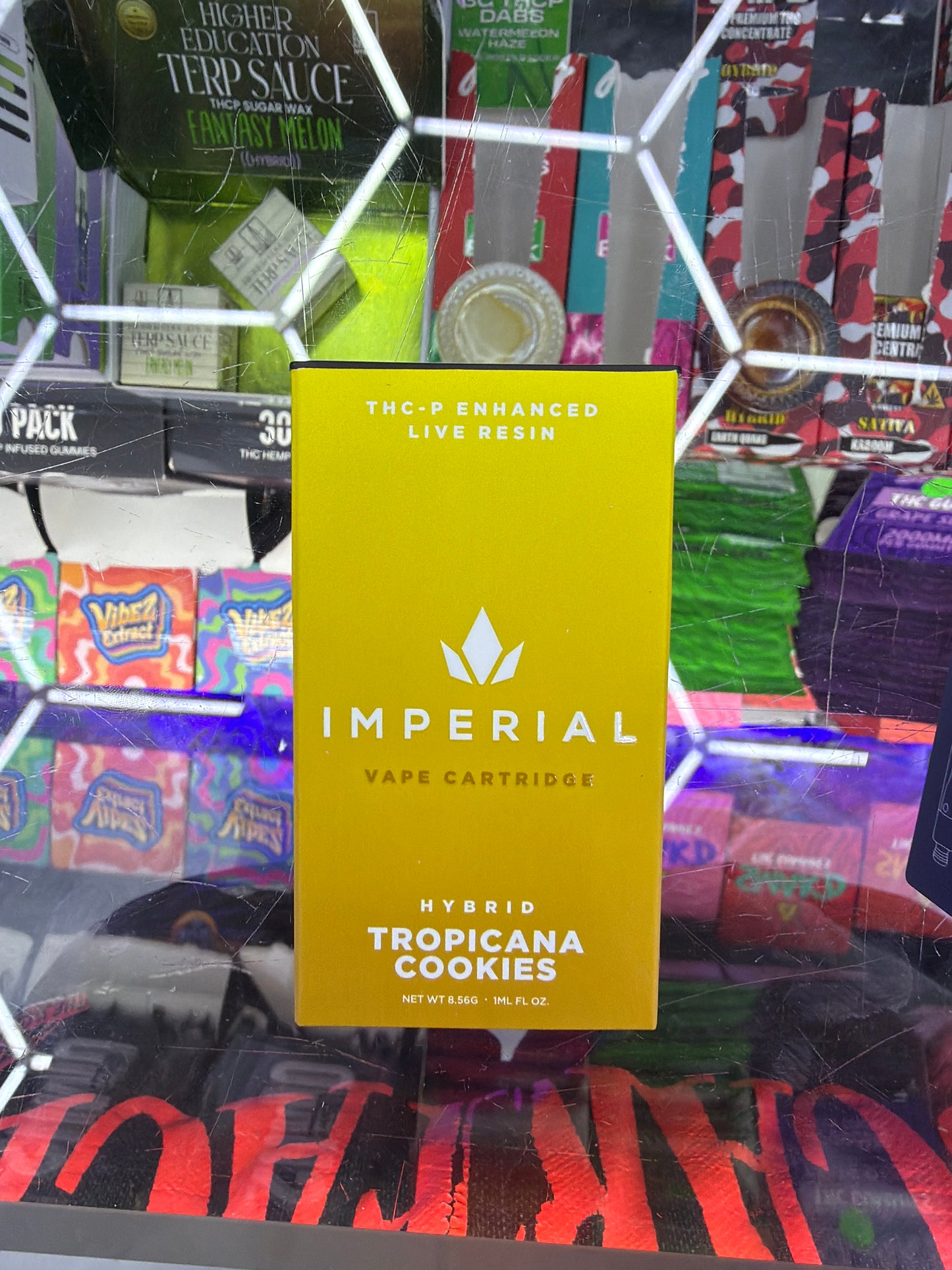 Imperial thc-p enhanced live resin 1g cartridge hybrid Tropicana Cookies