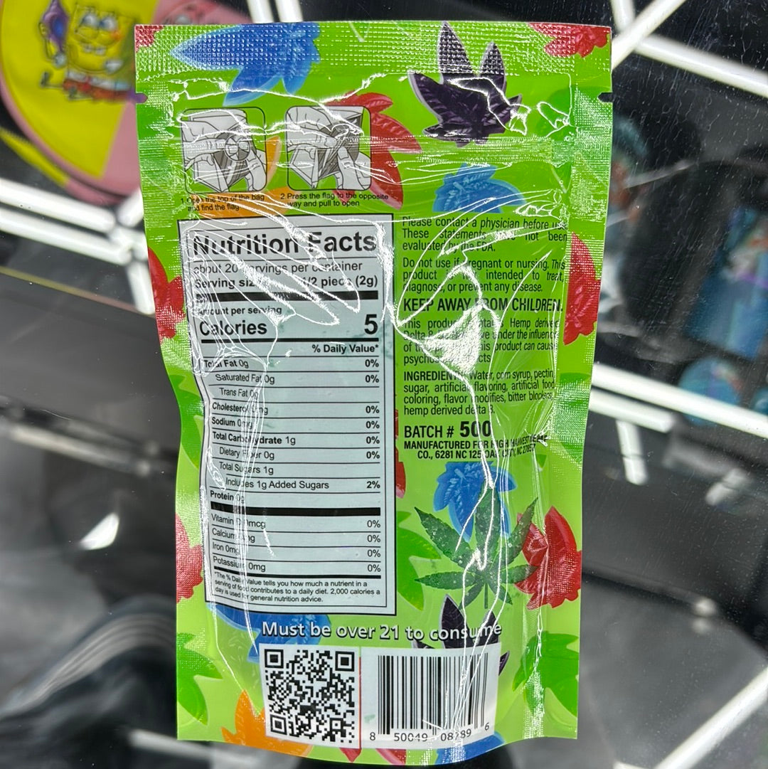 The demon gummy’s sour apple 7000mg per pack