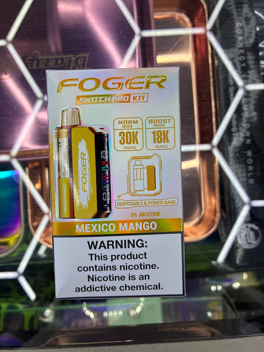 Fogger switch pro disposable kit 30k puffs Mexico mango