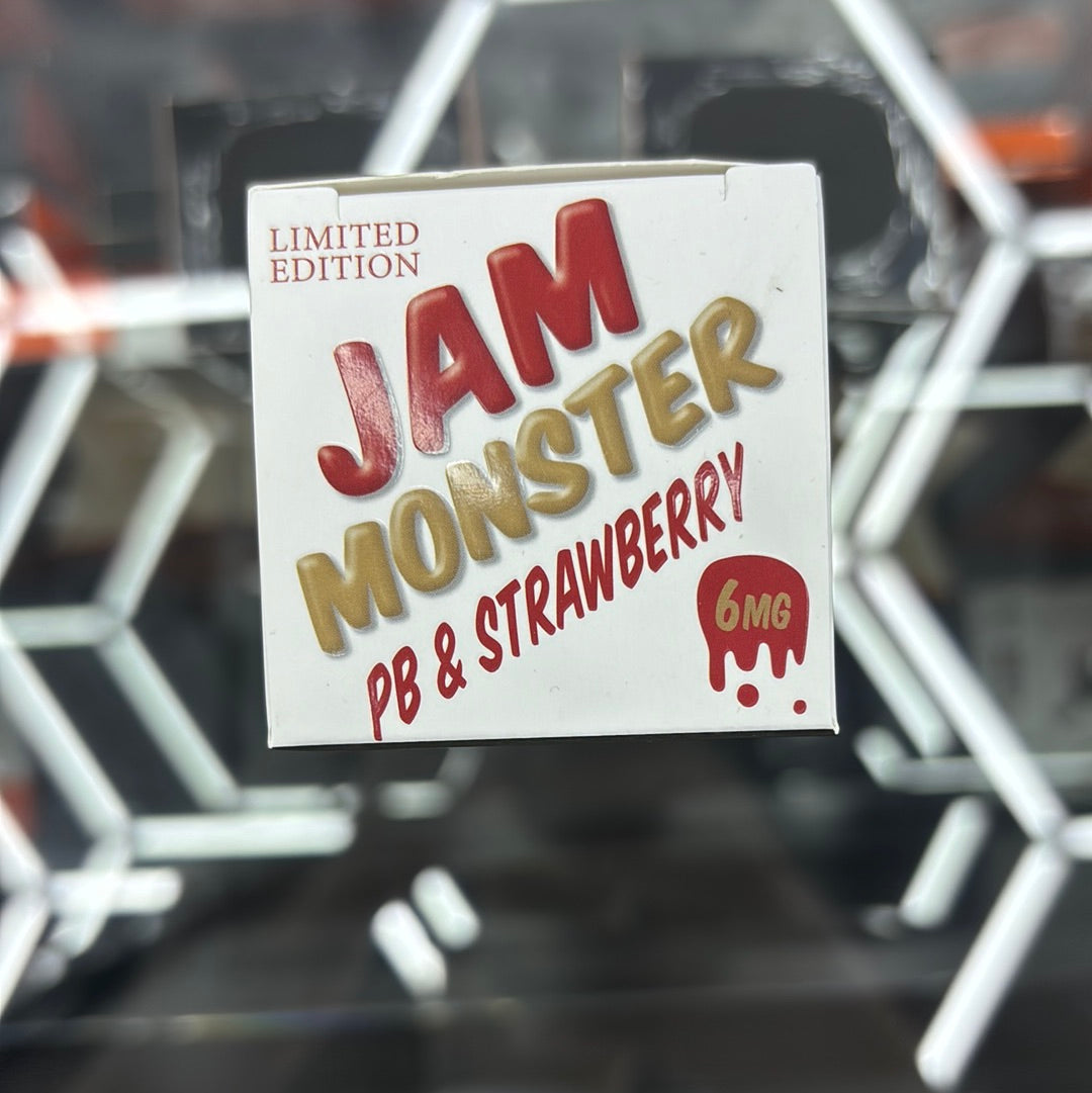 Jam, monster P B, and strawberry 6MG