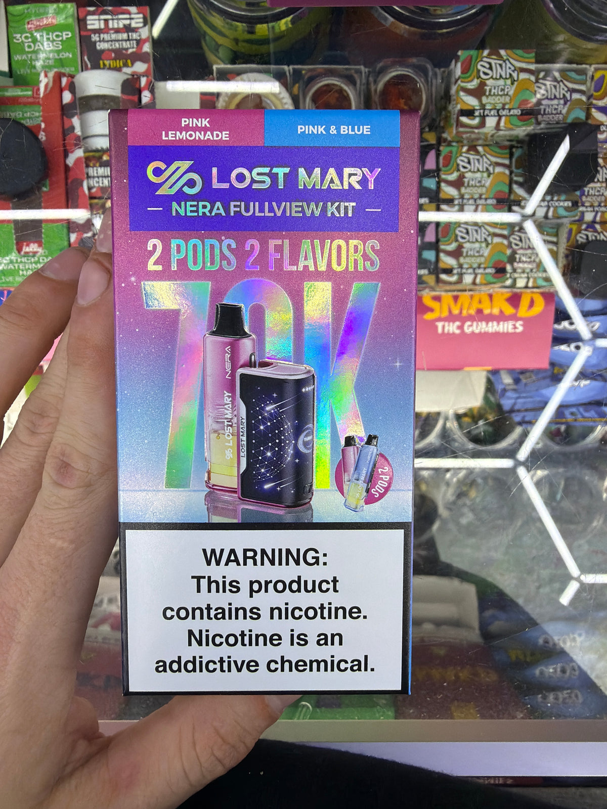 Lost Mary nera fullview kit 70k hits  Pink Lemonade/ Pink & Blue