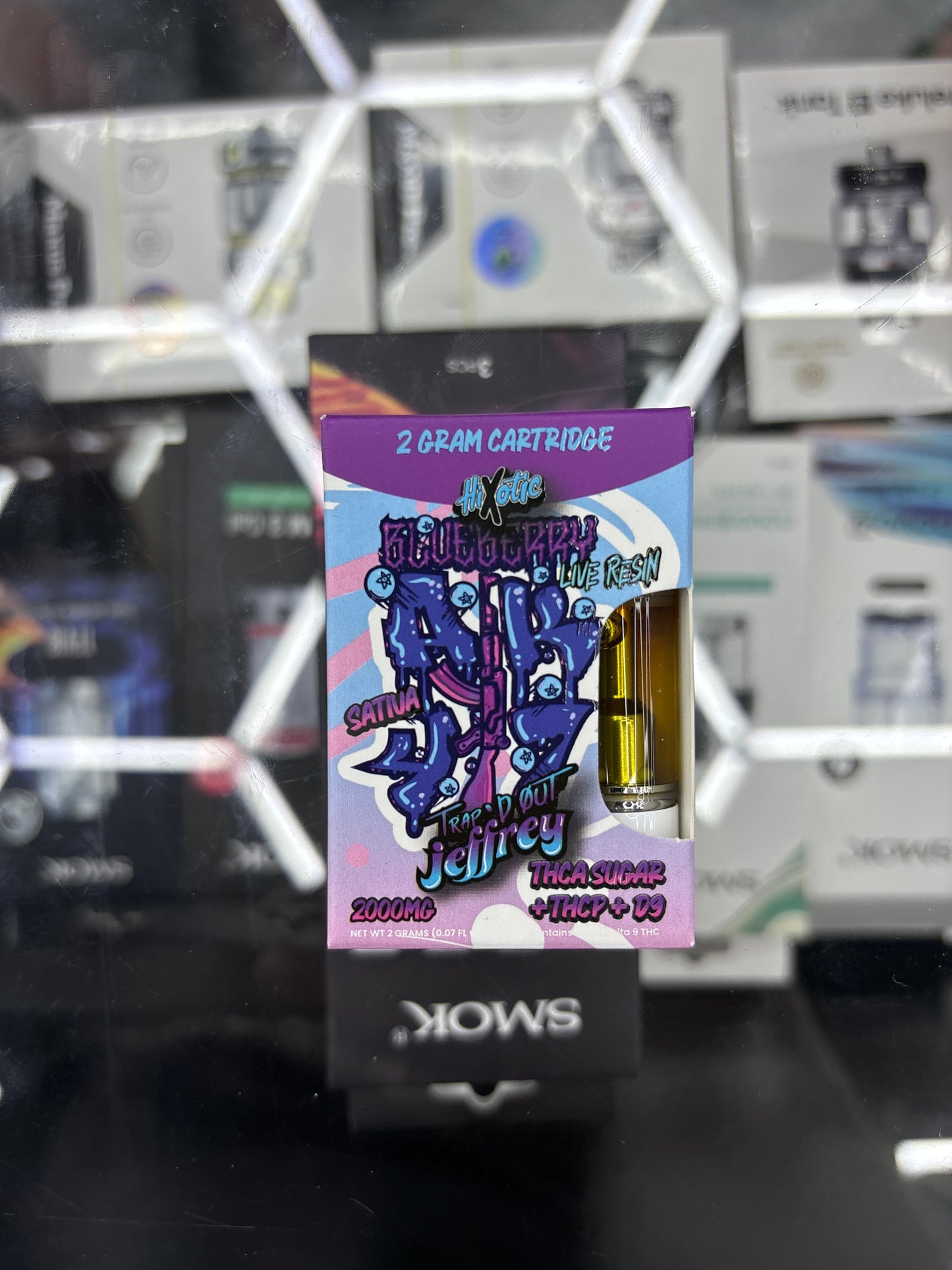 Hixotic blueberry ak47 trap’d out Jeffrey sativa 2g cart