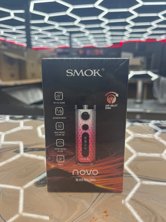 Smok Novo 5 7-color silver red cobra