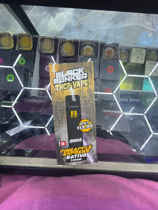Black bunker thcp vape 1g pineapple express sativa