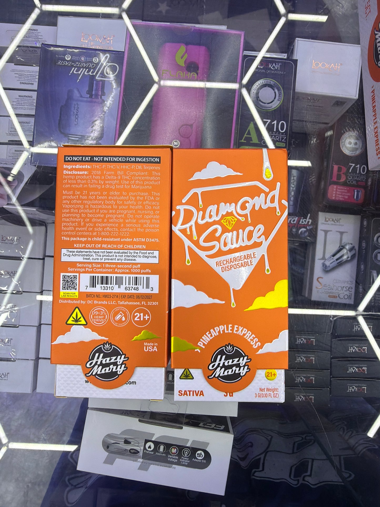 Hazy Mary Diamond Sauce 3g disposable pineapple express sativa