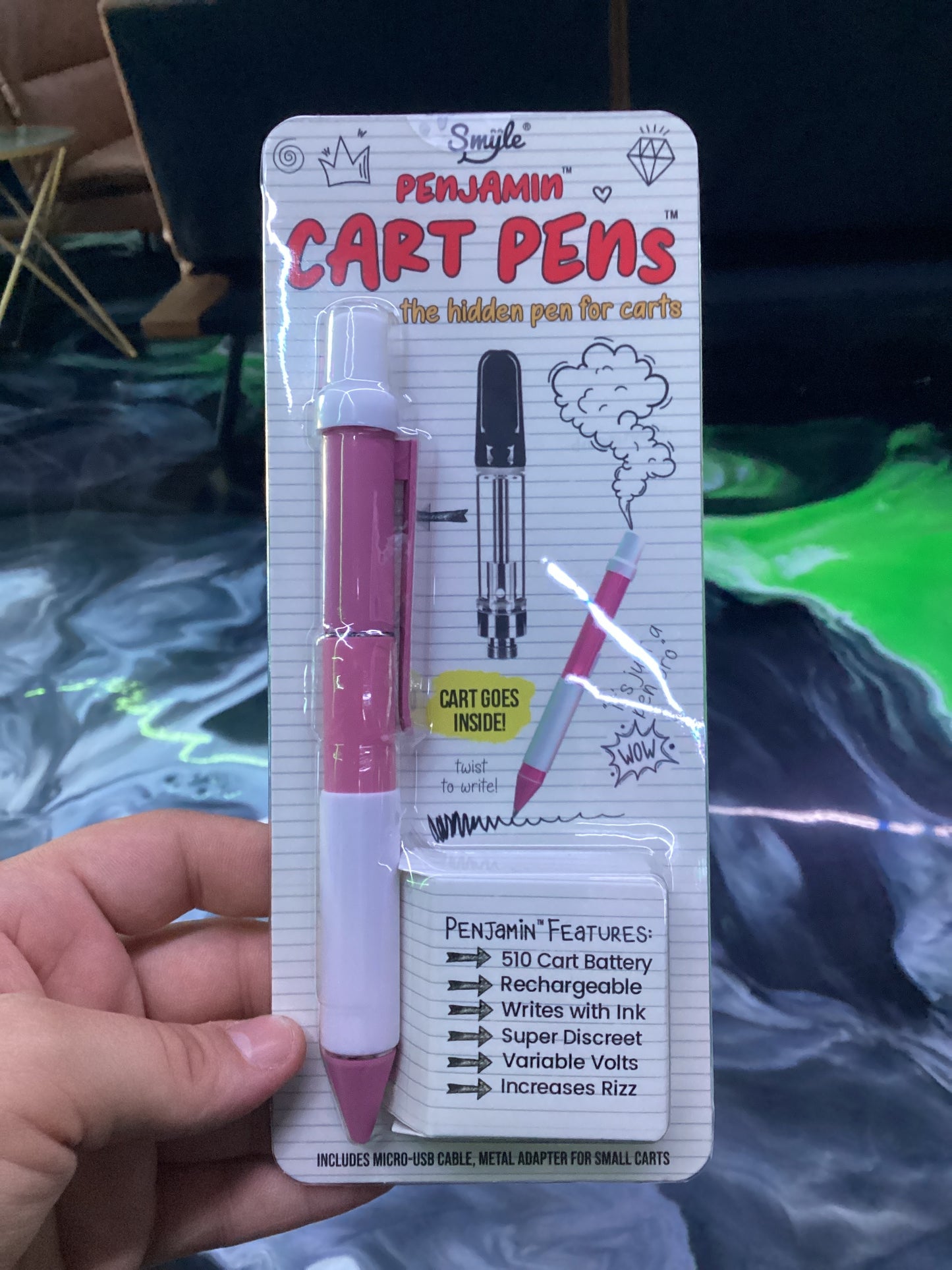 Pink penjamin cart pen
