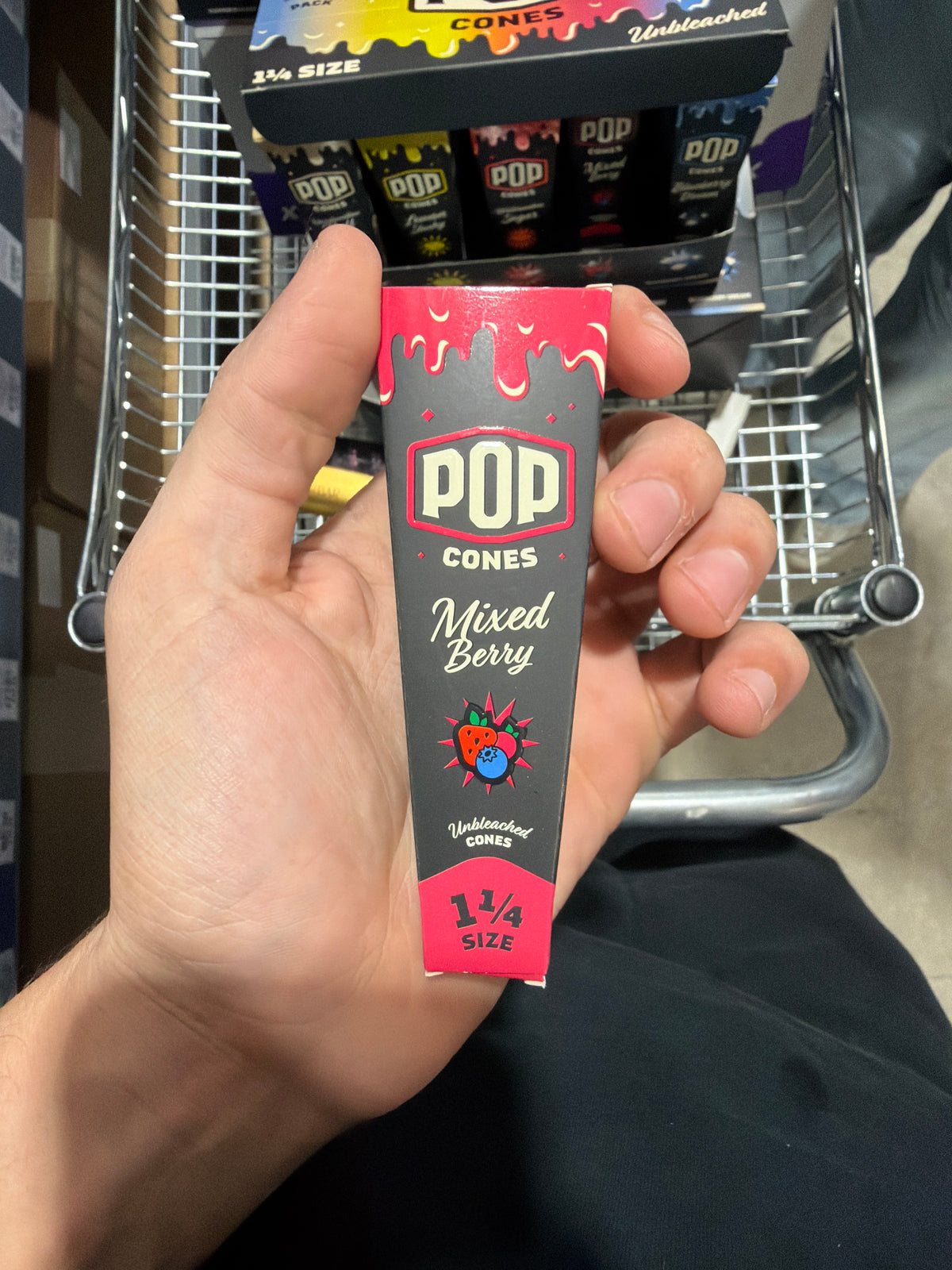 Pop cones 1/4 size mixed berry