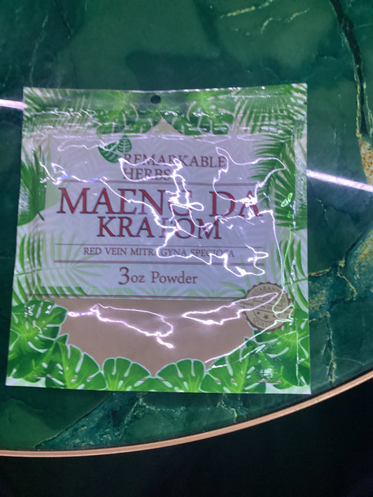 Remarkable herbs, maeng da Kratom , red vein mitragyna speciosa 3oz powder