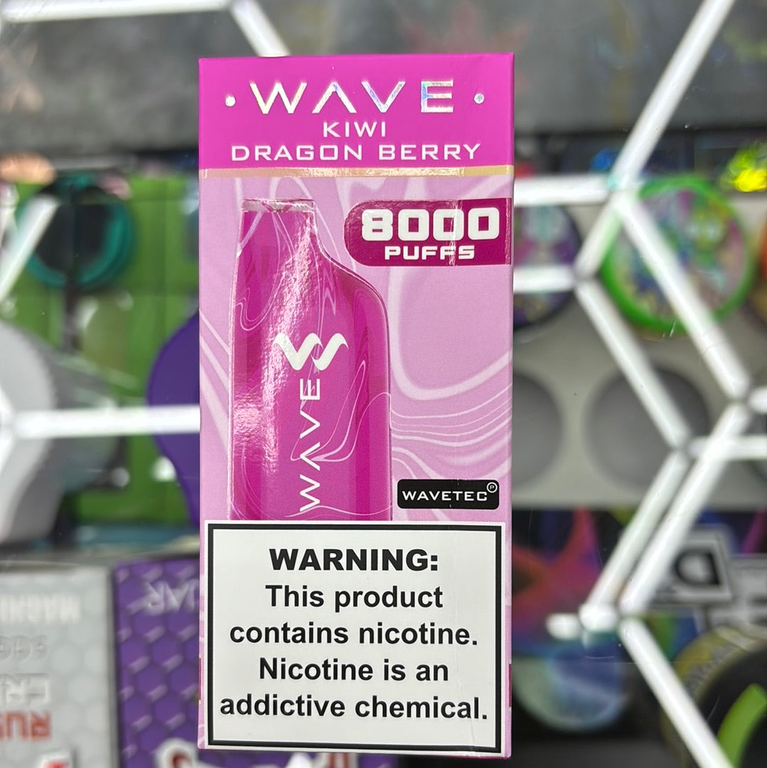 Wave kiwi dragon berry, 8000 puff