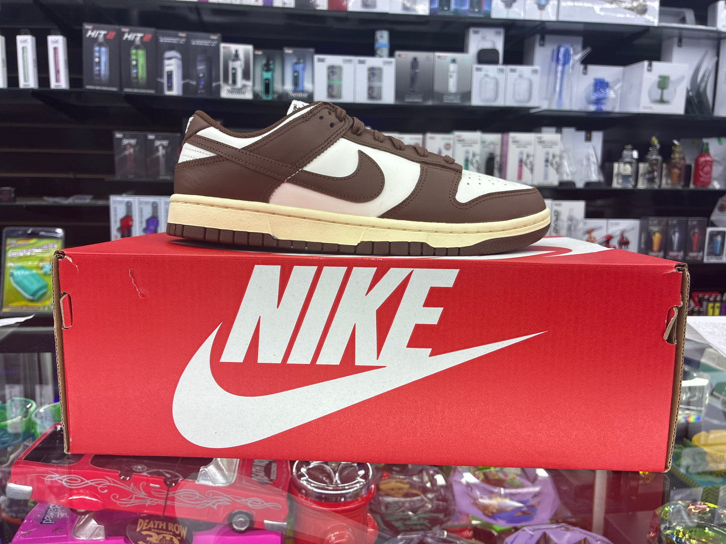 W Nike dunk low brown/ coconut milk size 8