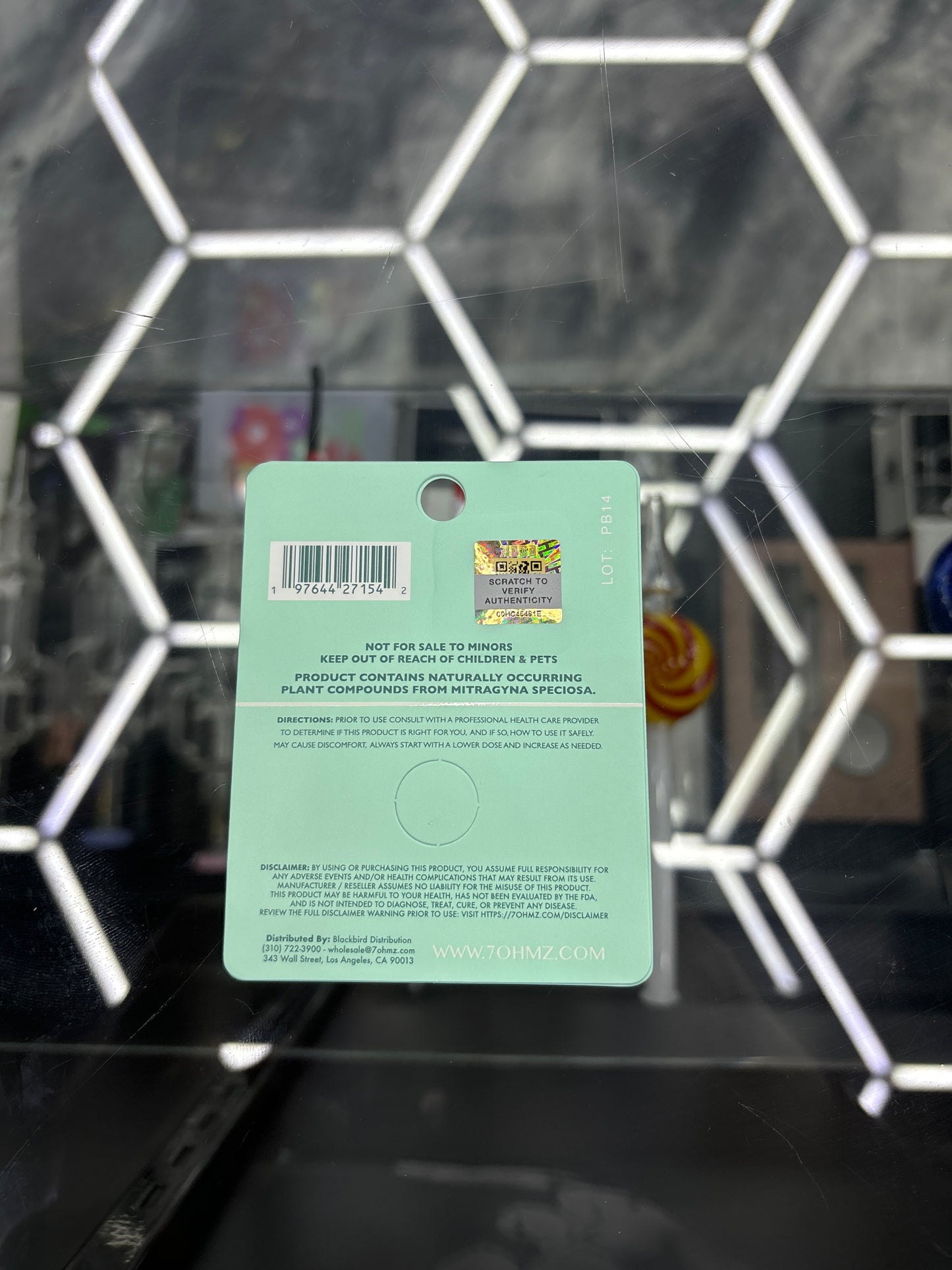 Advanced kratom alkaloids 7-hydroxymitragynine single pac