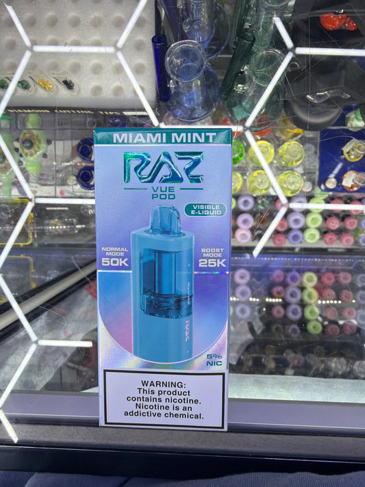 Raz Vue Pod 50k puff disposable Miami Mint