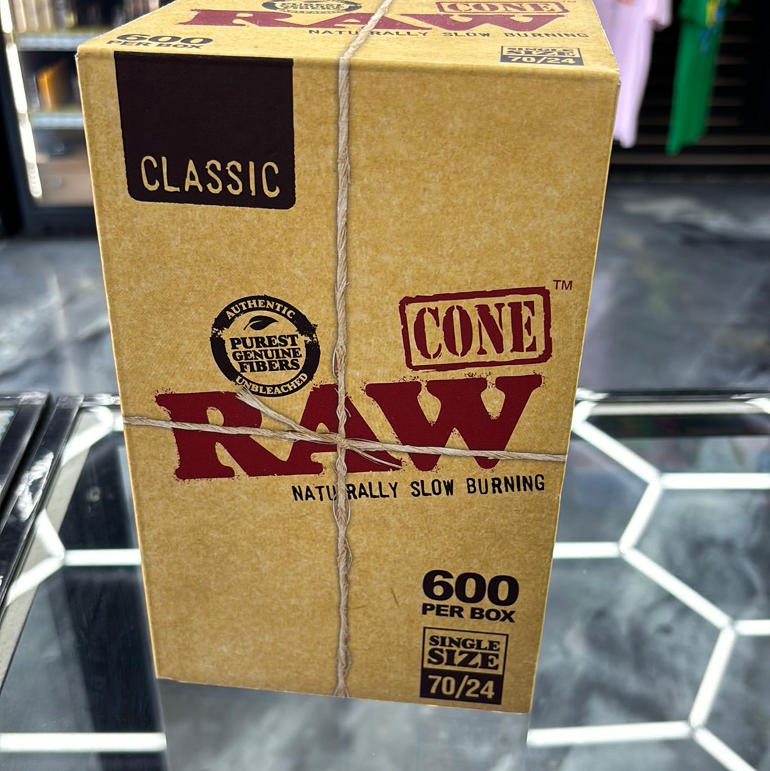 Raw cone 600per box single size 70/24
