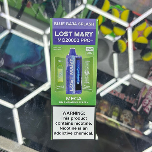 Lost Mary blue baja splash 20,000 puffs