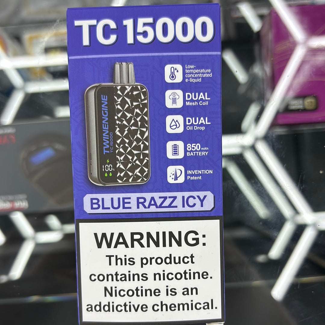Twinengine Tc15000 blue razz icy