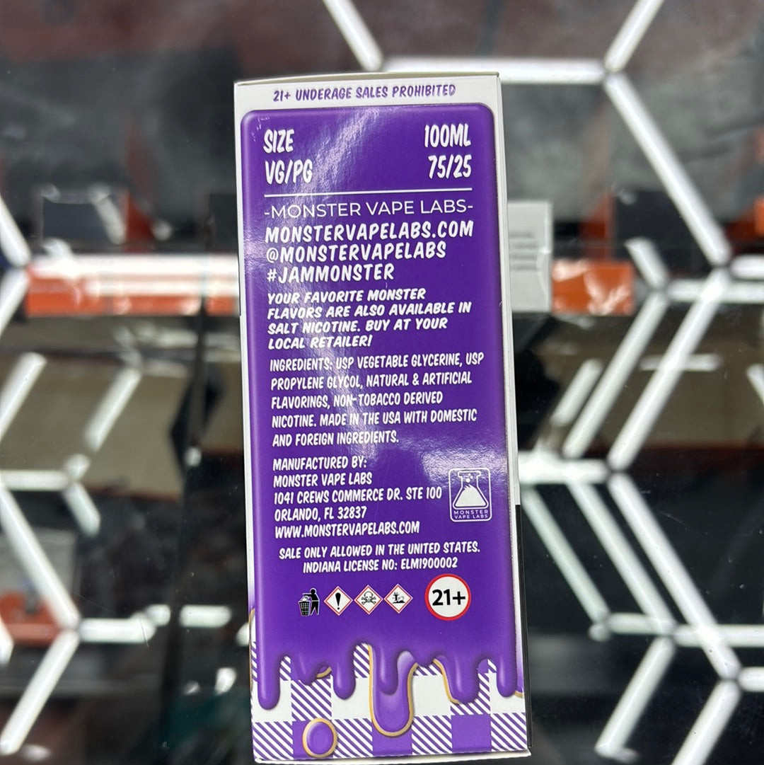 Jam, monster, PB, and grape 3MG