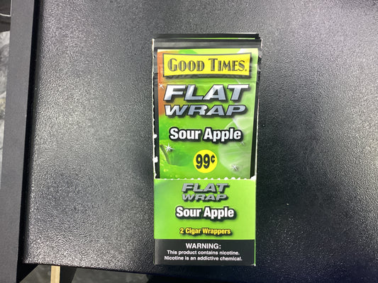 Good times flat wraps sour apple