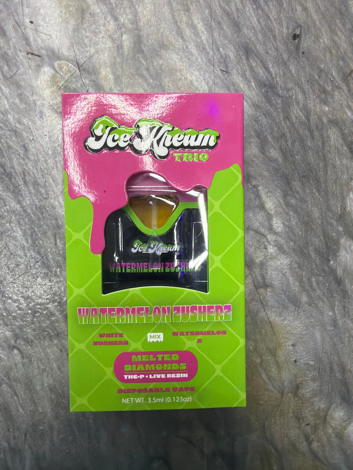 ICE KREAM TRIO DISPO 3.5g - Watermelon Zusherz