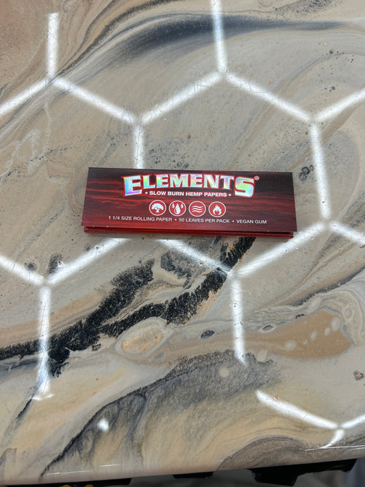 Elements red ultra thin rice papers 1 1/4