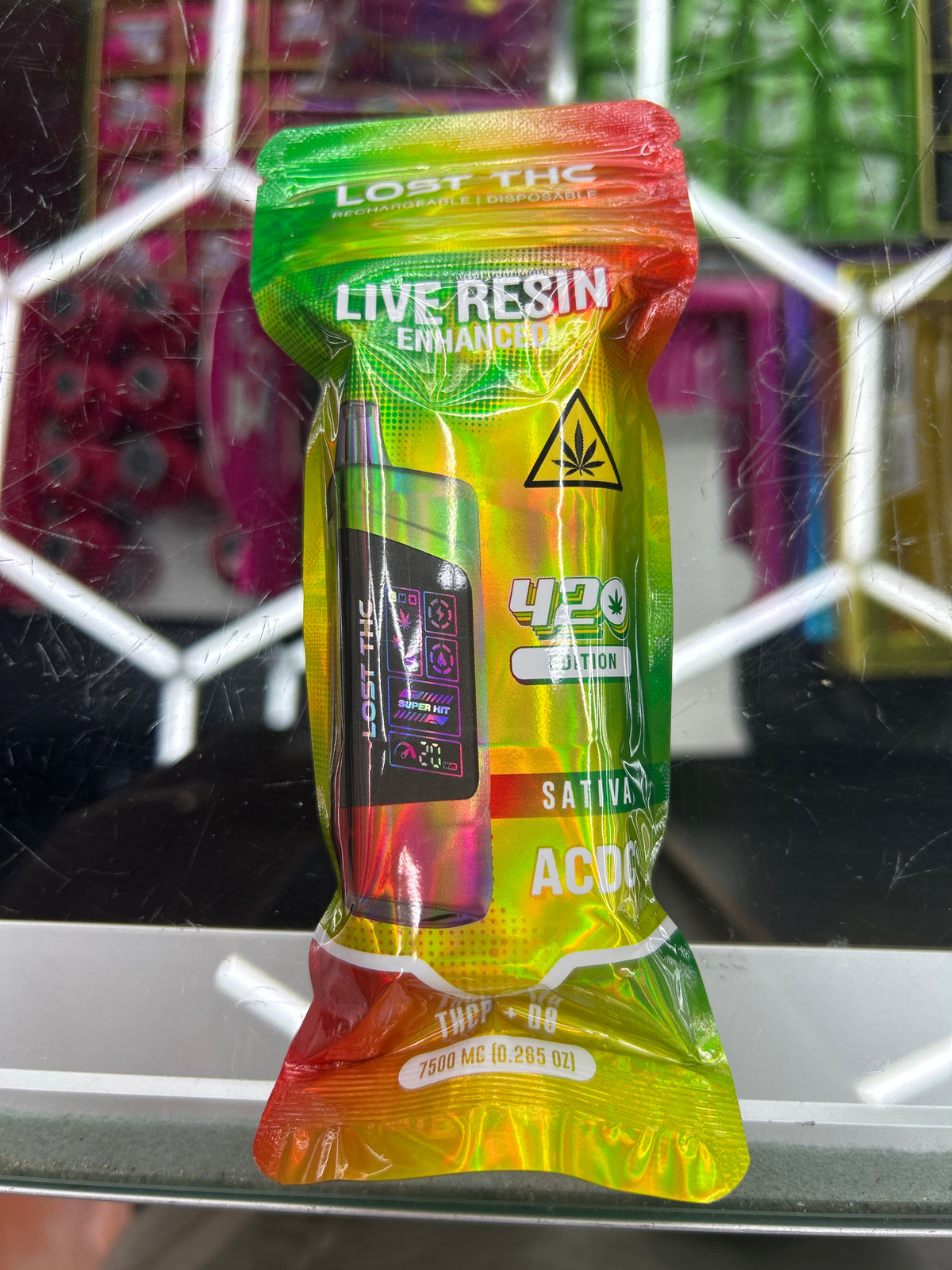 Lost thc thcp+d8 7.5g disposable AC/DC sativa