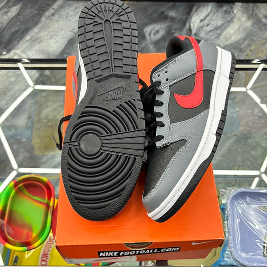 Nike dunk low retro gray black with the red stripe size 13