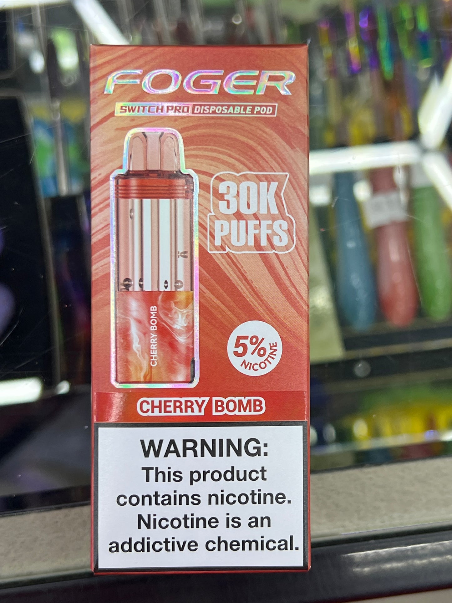 Fogger switch pro disposable pod 30k puffs cherry bomb