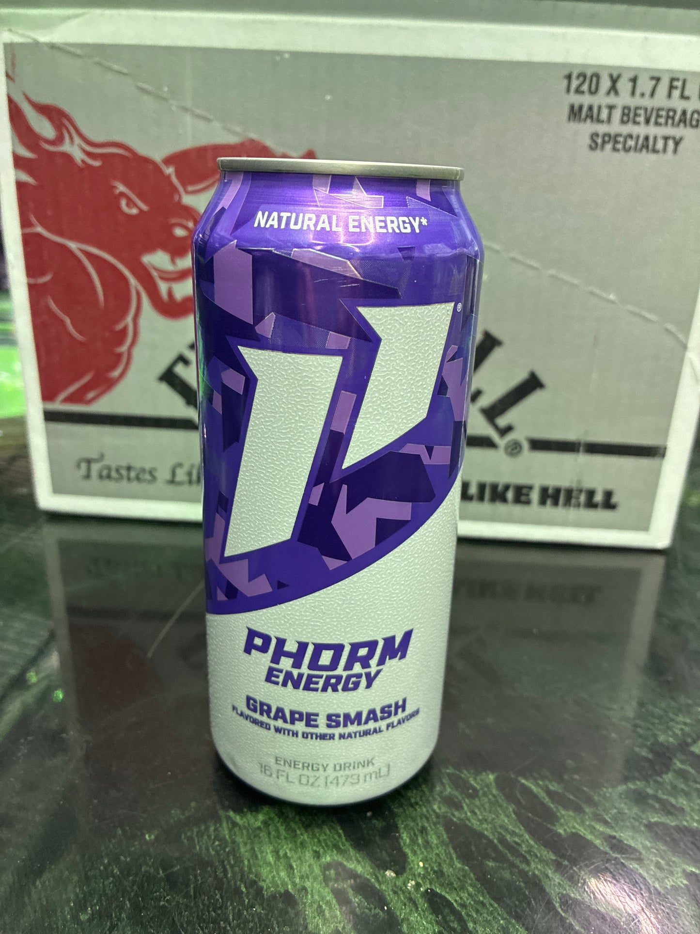 Phorm energy drink grape smash 16floz