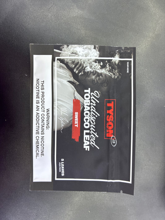 Tyson undisputed, tobacco leaf sweet five leaves per pack
