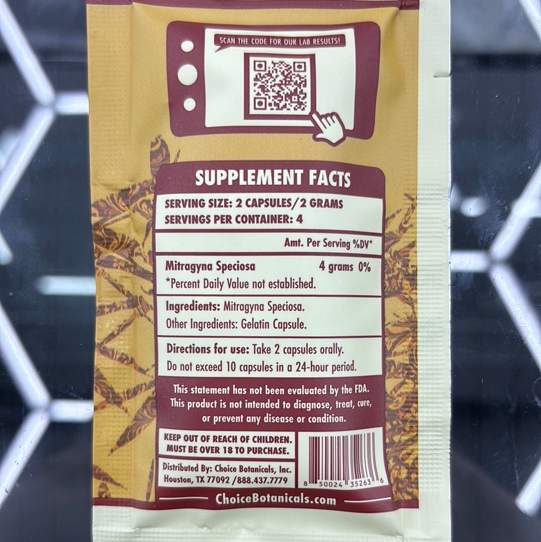 Choice cali kratom 8 jumbo capsules