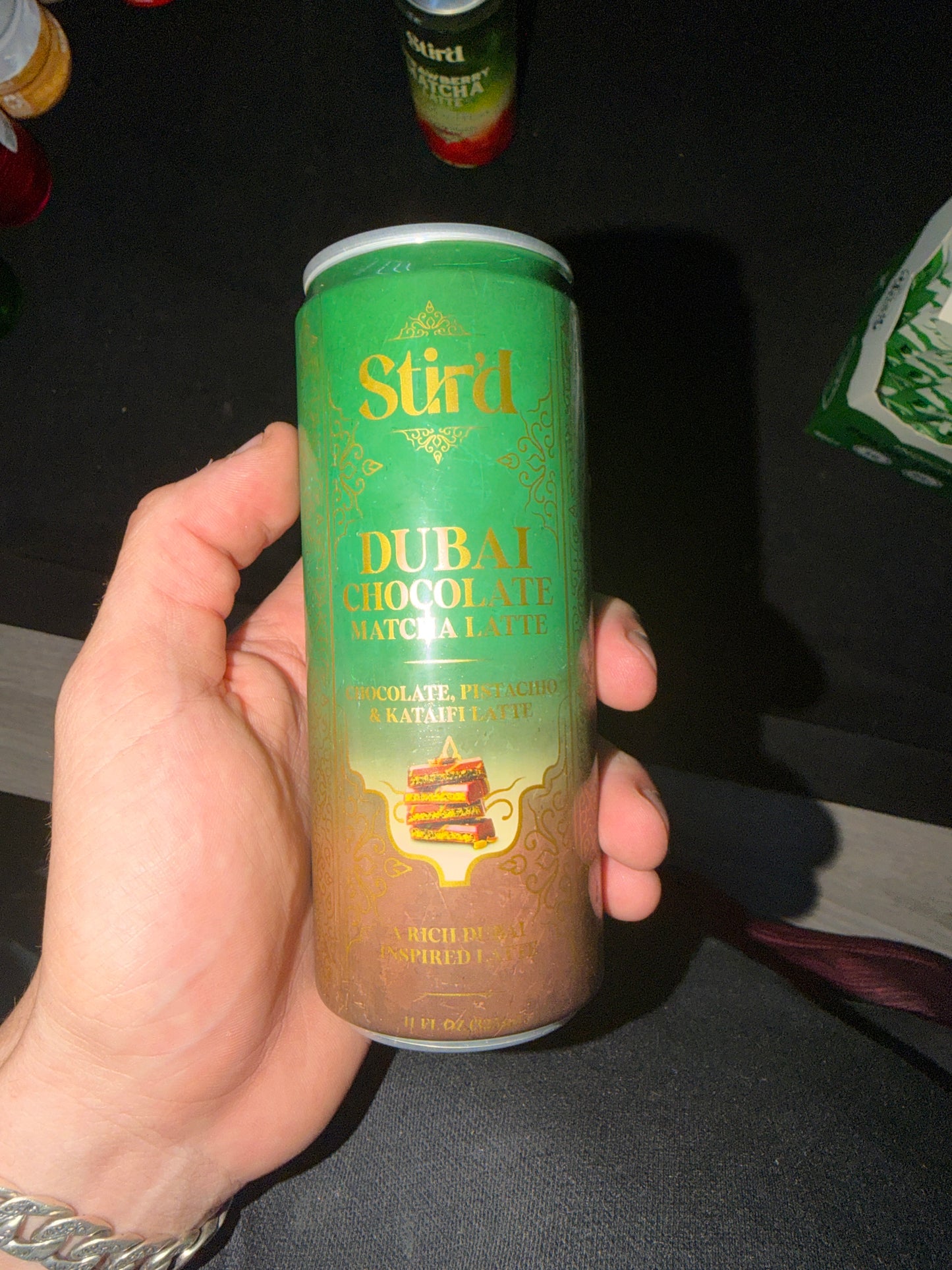 Strid dubai chocolate matcha latte