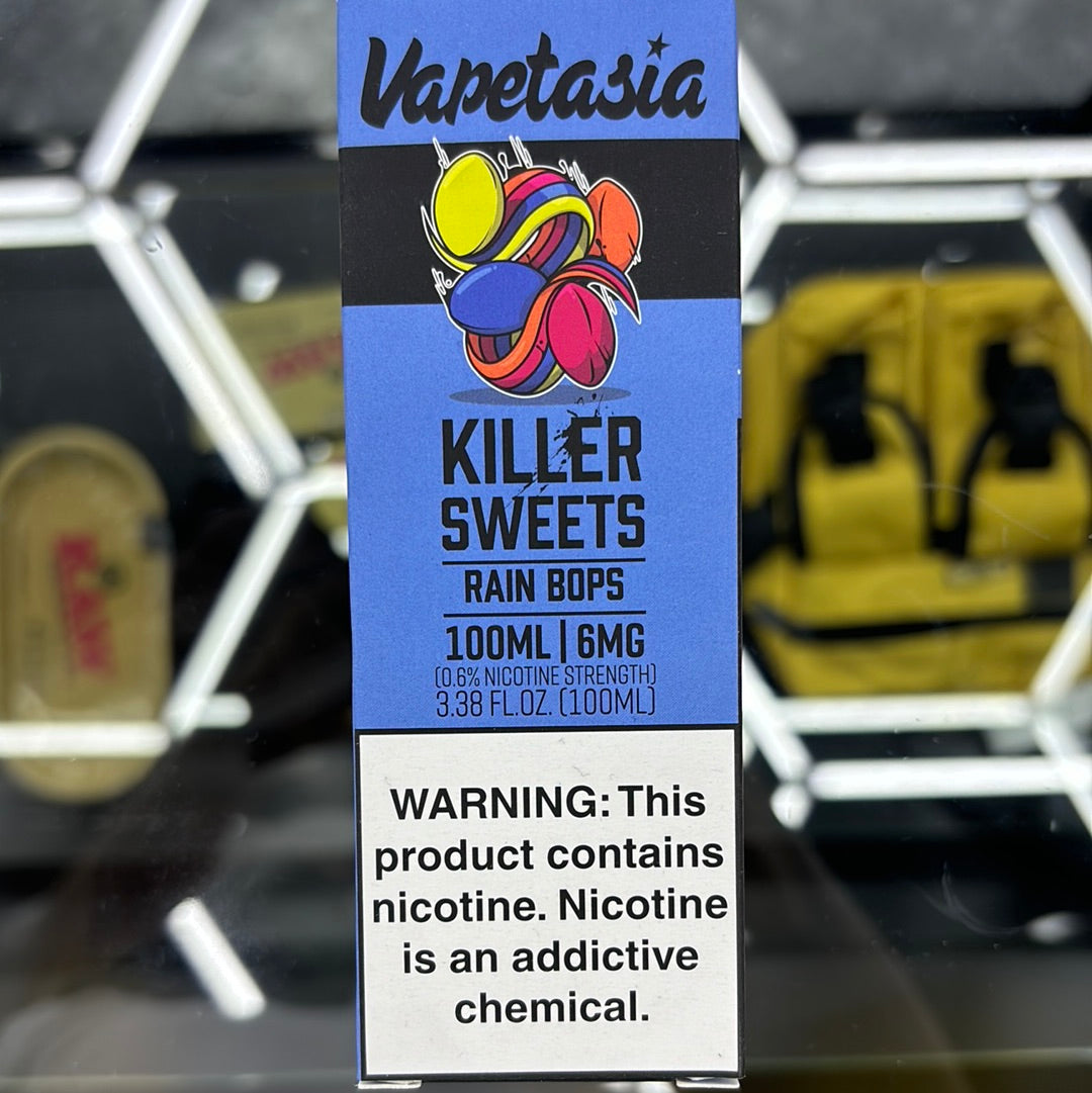 Vapetasia, killer sweets rain bops 6MG 100ML