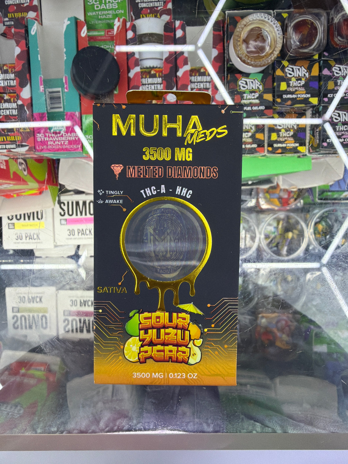 Muha meds 3500mg melted diamonds sour yuzu pear sativa