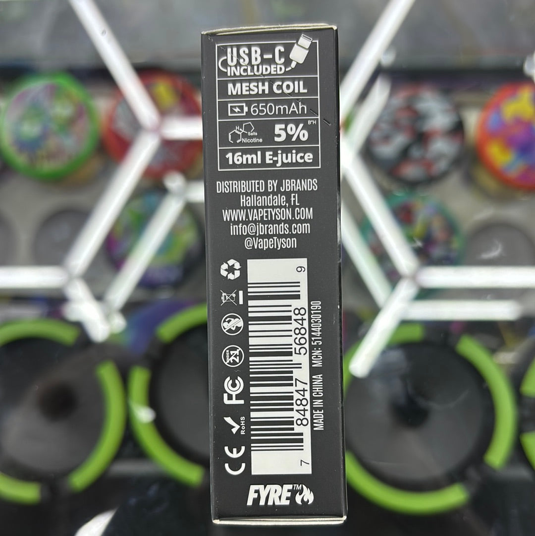 Tyson, round 2 cool mint, 7500 hits