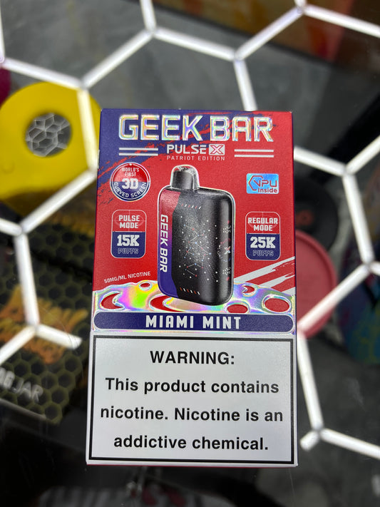Geek bar pulse x Miami mint