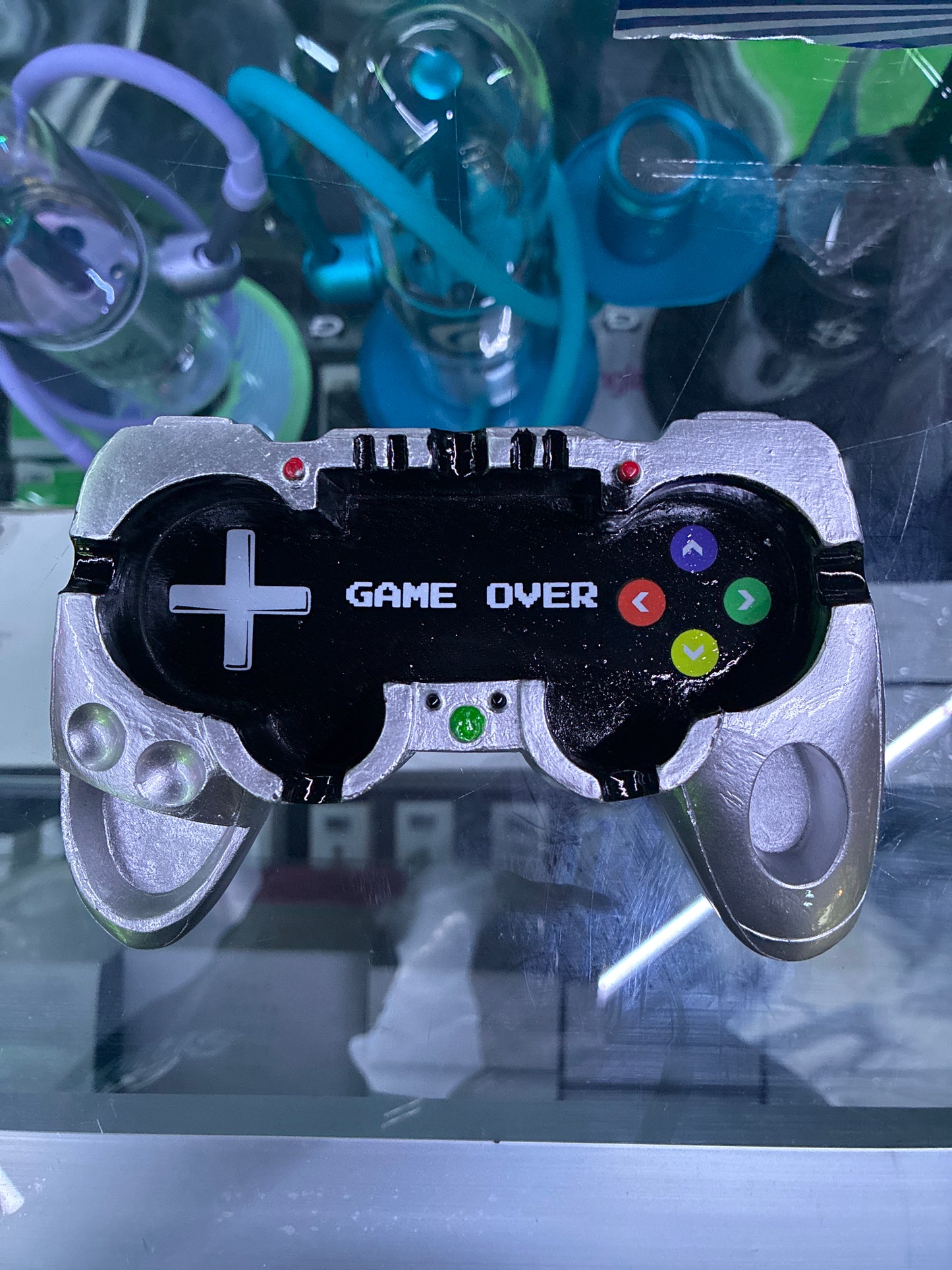 Video game controller ashtray