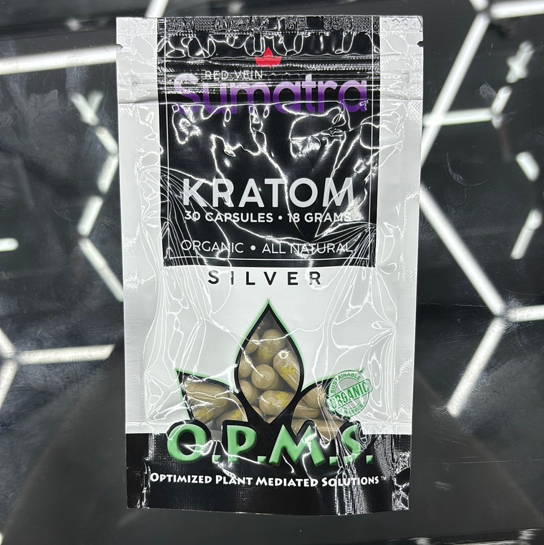Opms sumatra kratom 30caps silver