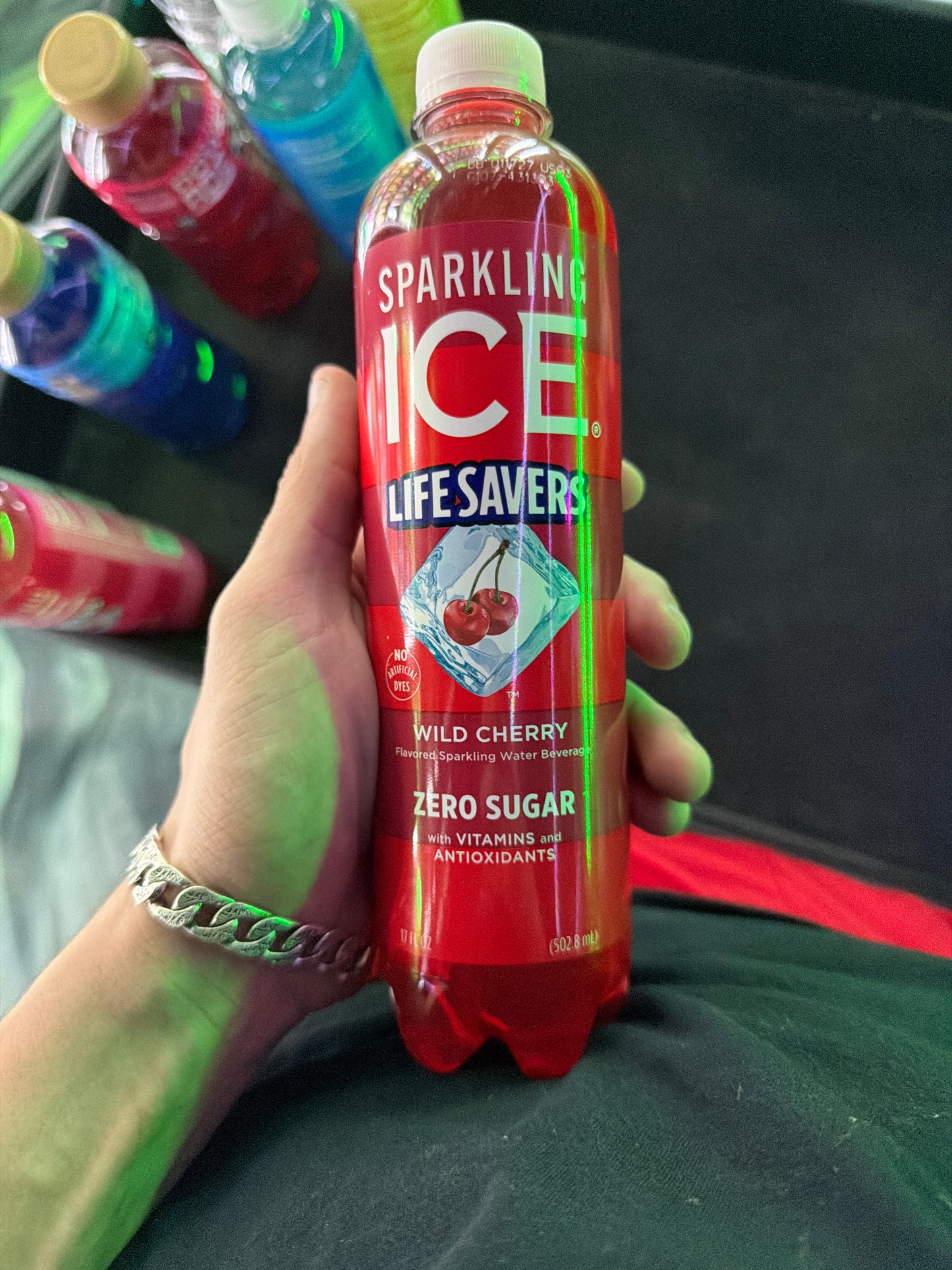 Sparkling ice 17floz lifesaver wild cherry