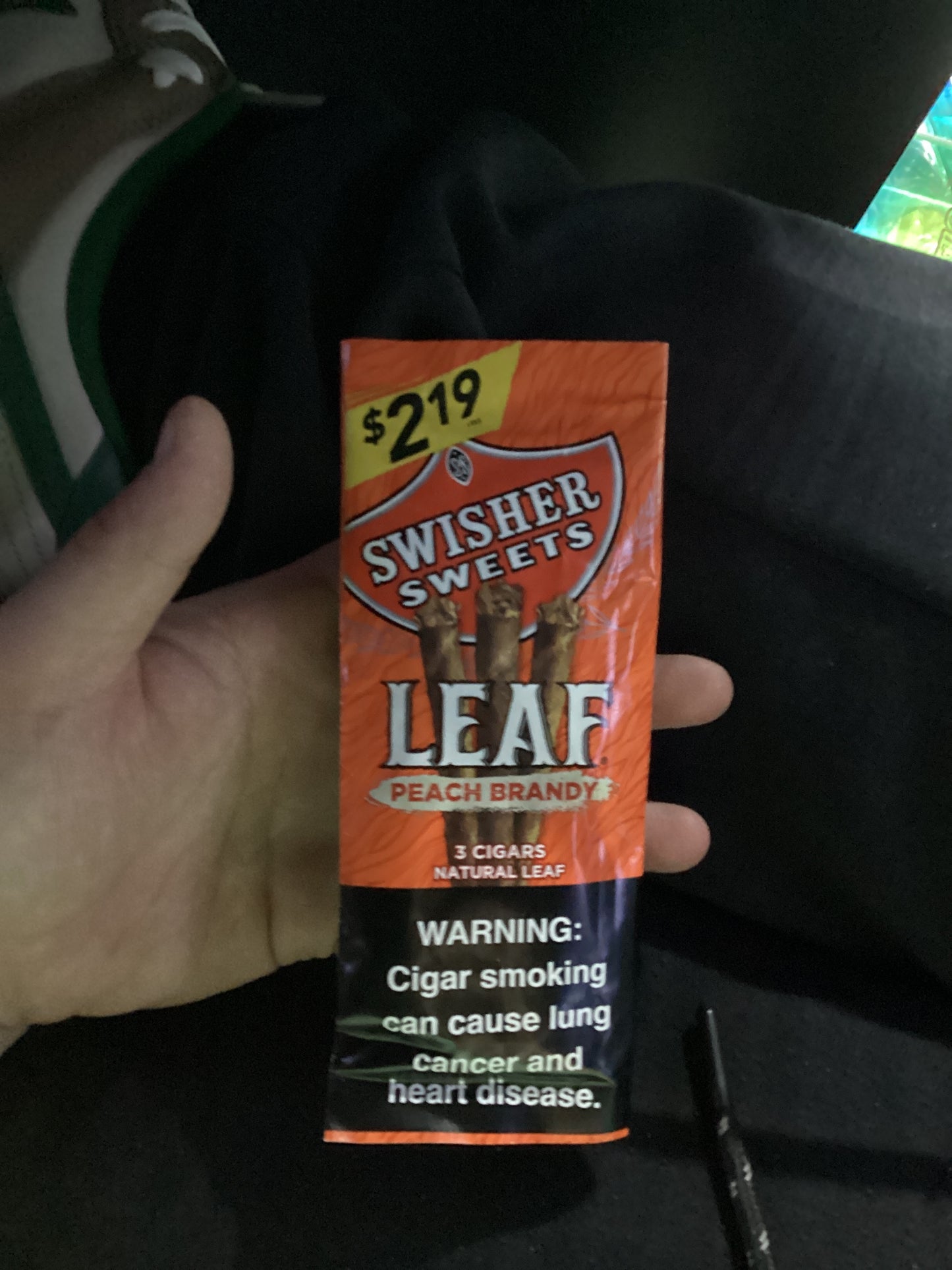 Swisher sweets leaf peach brandy