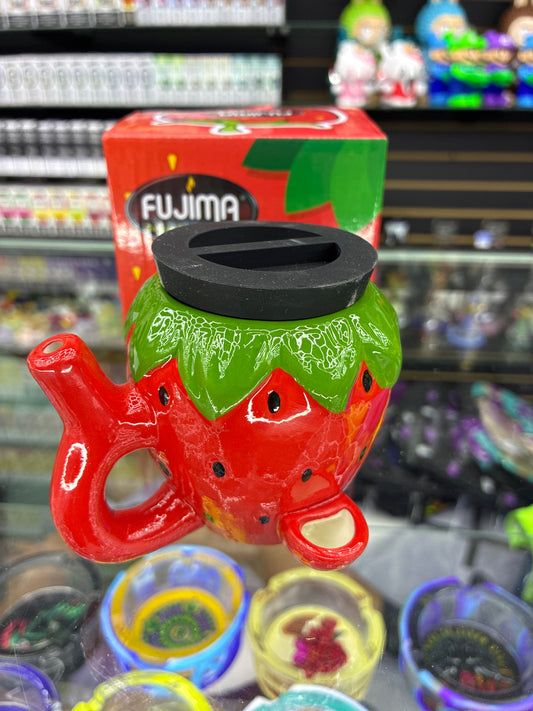Fujima red strawberry water pipe mug