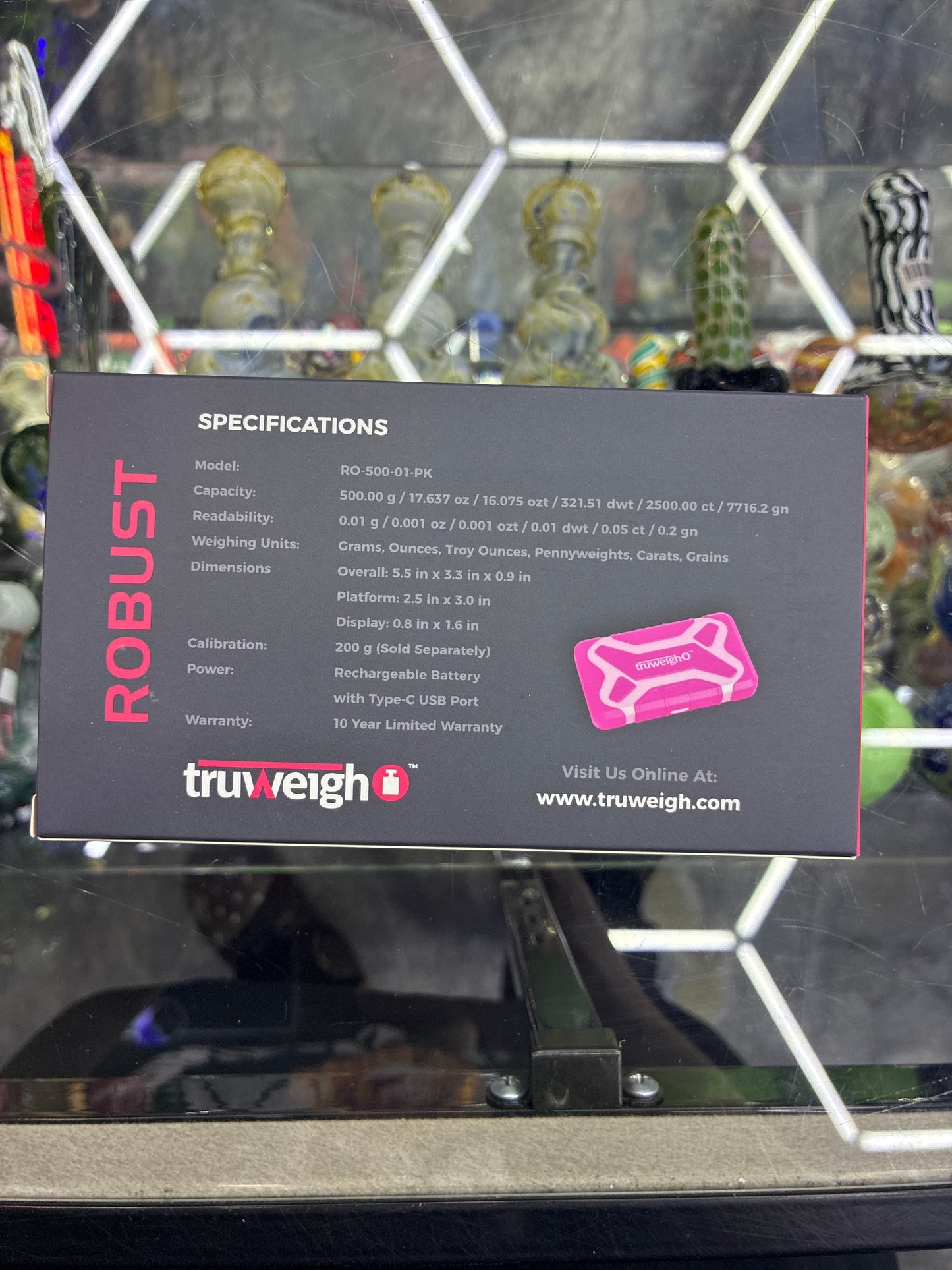 Truweight digital mini scale pink