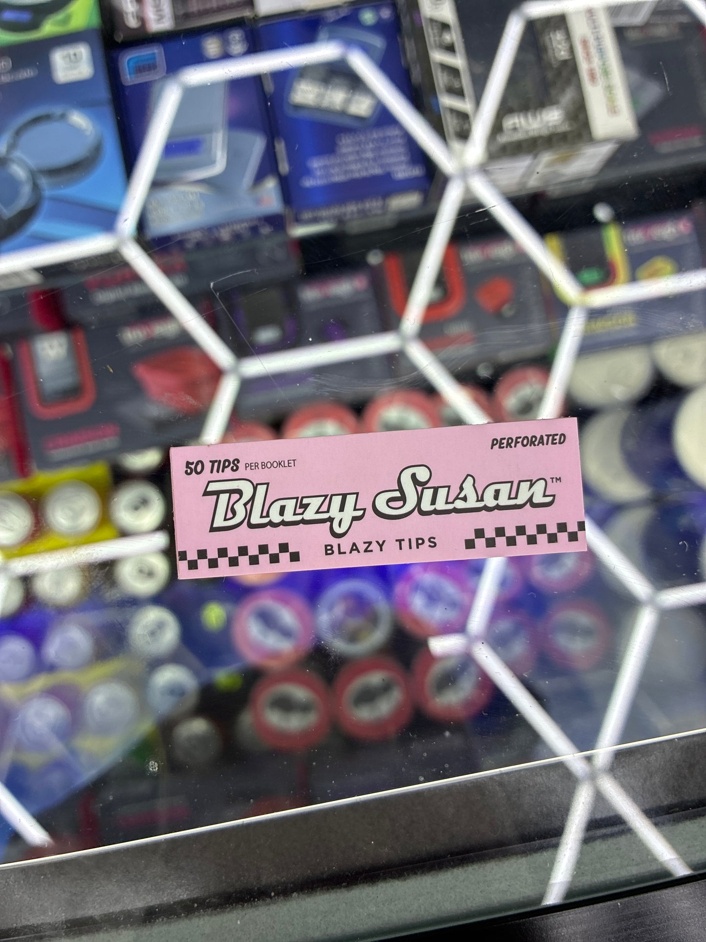 Blazy Susan pink perforated tips