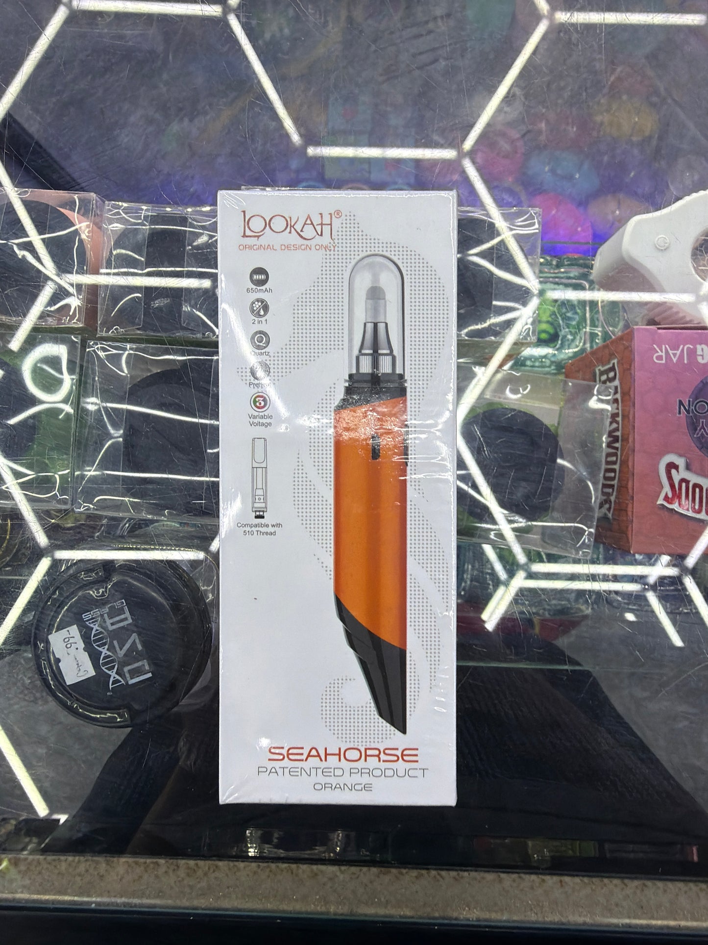 LOOKAH Seahorse 2.0 Smallest Electric Nectar Collector Dab Pen orange