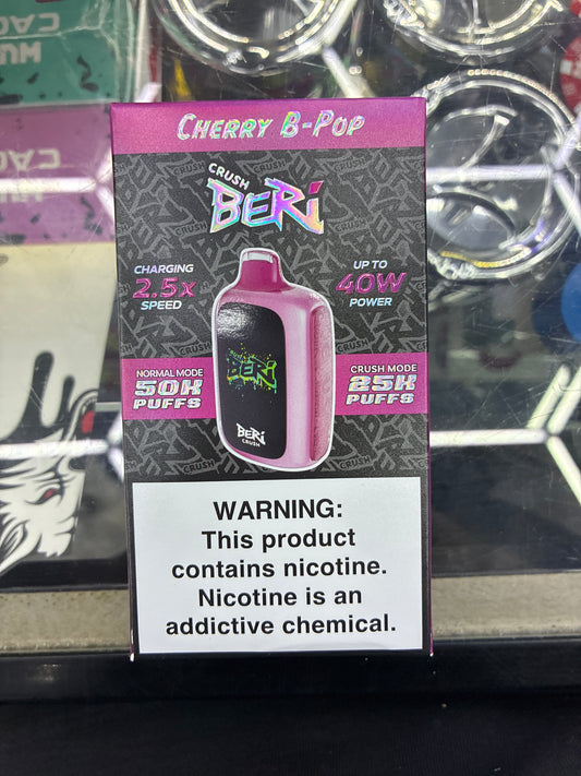 Crush beri cherry bpop 50k puffs