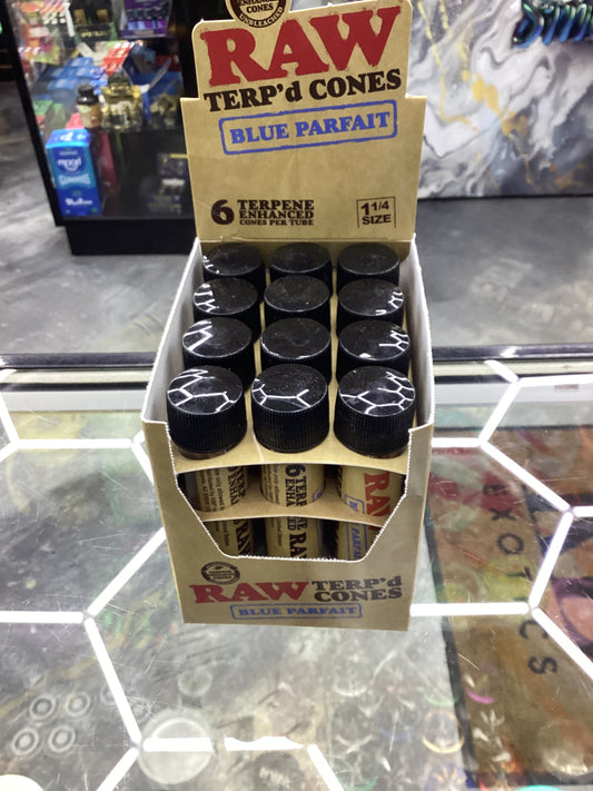 Raw Terp’d Cones Blue parfait 6ct 1 1/4 size