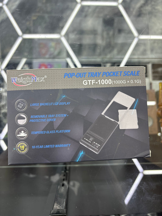 Weighmax pop out tray pocket scale GTf 1000