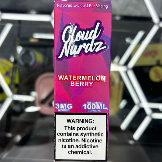 Cloud nurdz,watermelon berry 3MG 100ml