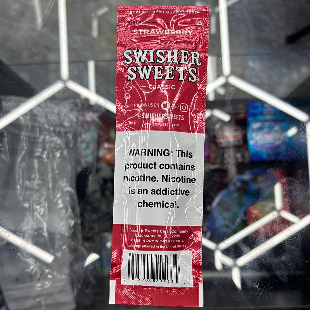 Swisher sweets classic strawberry , 2 cigarillos