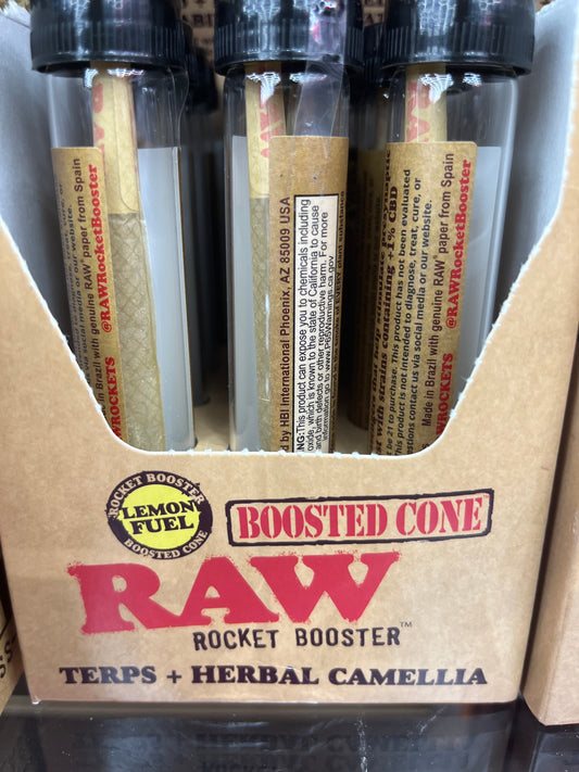 Raw boosted cones rocket booster lemon fuel