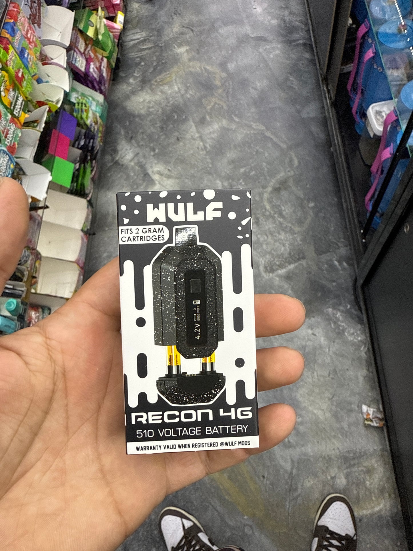 Wulf recon 4g 510 voltage battery fits 2 g cartridges
