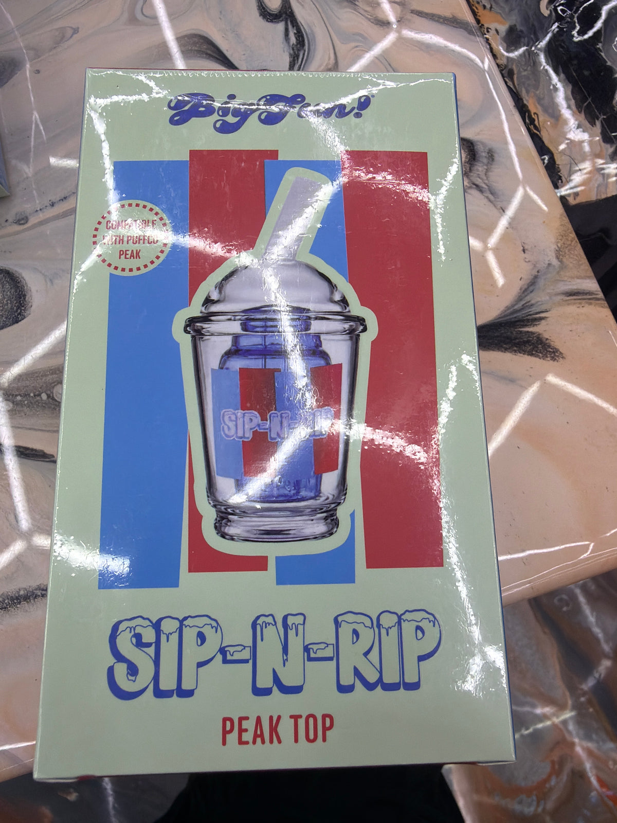 BIGFUN! SIP-N-RIP PEAK TOP - CLEAR